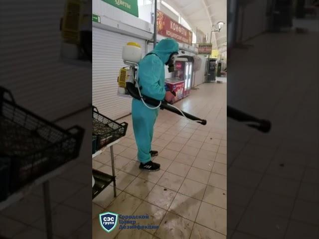 Обработка продуктового рынка (Городской Центр Дезинфекции)