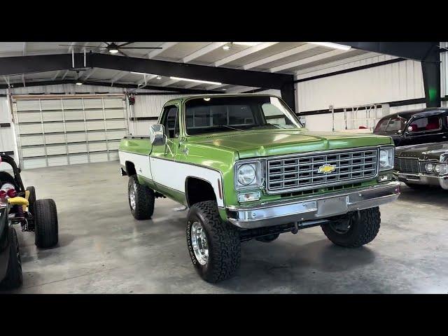 1976 Chevrolet pick up truck square body mostly original aside from lift kit small custom touches