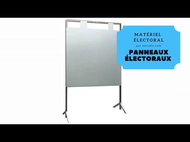 Matériel électoral - Panneau électoraux pour 2 Candidats / gamme ECO