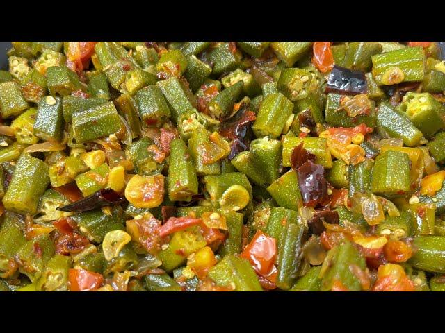 Lehsuni Bhindi Masala | Garlic Bhindi Ki Sabzi | Dhaba Style Lehsuni Bhindi Recipe | Bhindi Masala