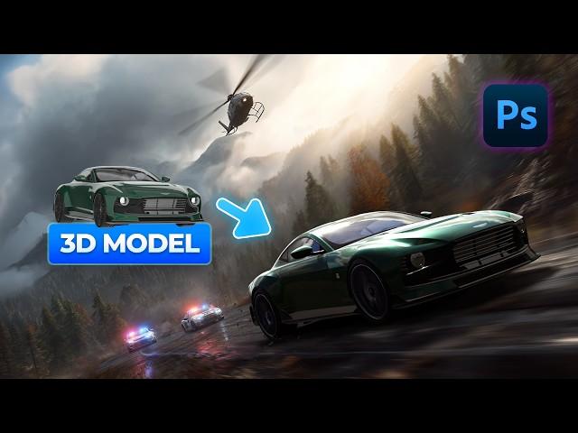 How to Add 3D Objects into Photoshop & Make Them Look Realistic