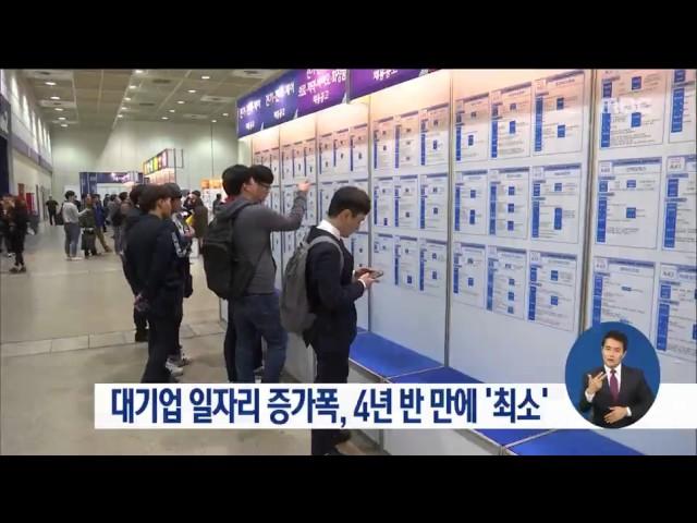 [16/12/25 정오뉴스] 대기업 일자리 증가폭, 4년 반 만에 '최소'