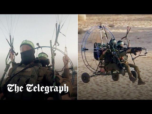 Israel war: Hamas used motor-powered hang gliders to infiltrate Israel