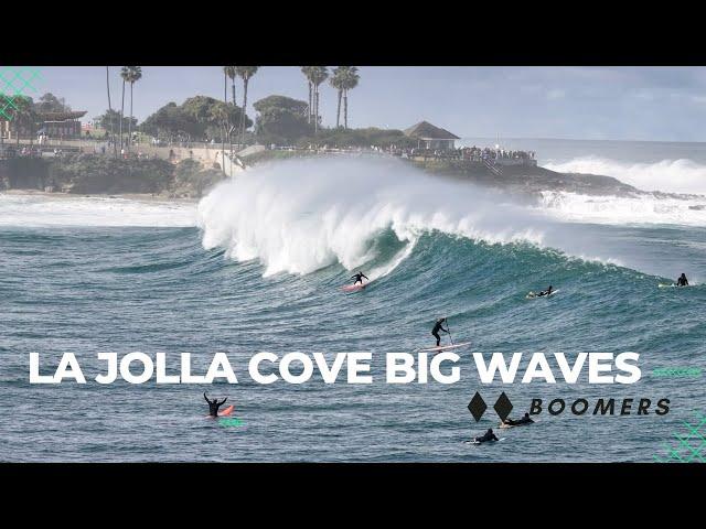 LA JOLLA COVE HISTORIC WAVES BOOMERS BOOMING DECEMBER 30 2023