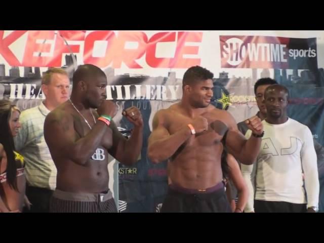 Strikeforce Heavy Artillery: Alistair Overeem vs. Brett Rogers weigh in video - St. Louis, MO - HD