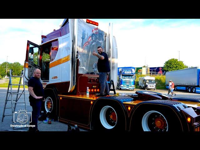 Wash and show at the Ciney Truck show on Friday