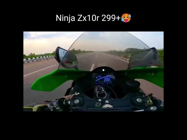 300+ Kmph on My Ninja Zx-10R for the First Time  Crazy Experience #shorts #kawasaki #ninja