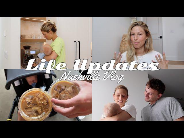 VLOG: Life with a newborn, Aaron comes to visit, few days in Nashville | Rachel Autenrieth