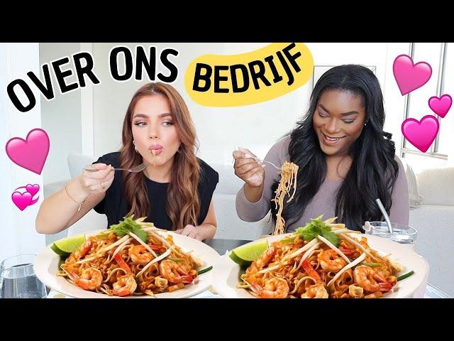 NOODLES MUKBANG met MN BUSINESS PARTNER NAOMI | Kristina K 