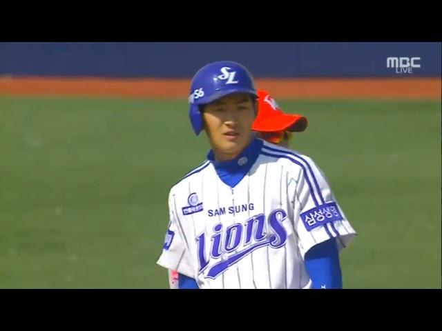 구자욱 데뷔 첫 안타
