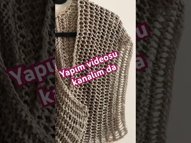 Salaş iki şiş kolay bluz & şal yapımı #knitting #crochet #örgü #şişörgüsü #şiş