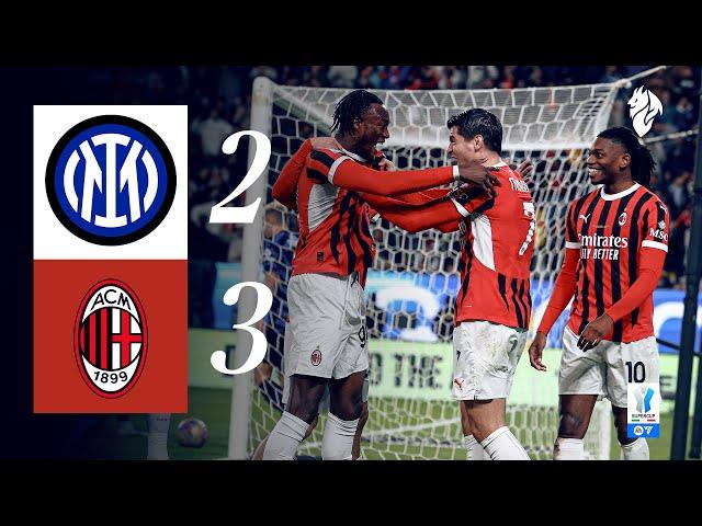 SUPER MILAN, SUPERCOPPA CHAMPIONS!  | Inter 2-3 AC Milan | Highlights