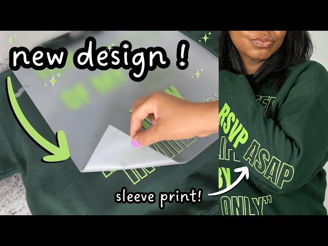 Making a NEW Sweatshirt Design for my Clothing Brand! | Small Business Vlog