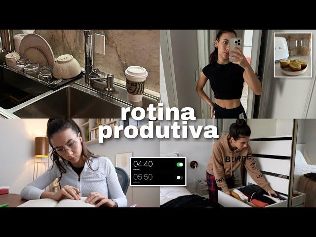 vlog: rotina produtiva com estudos, trabalho & exercícios