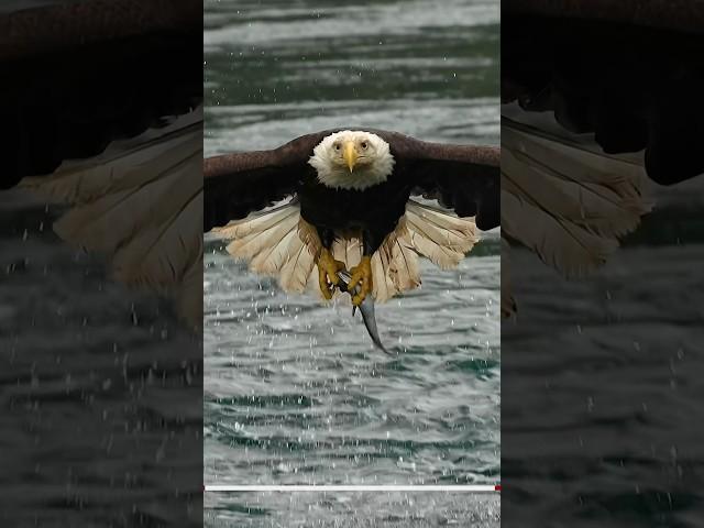 Must SEE!! Extreme close up off a Bald Eagle snatching a fish from a whirlpool. #eagle #bird