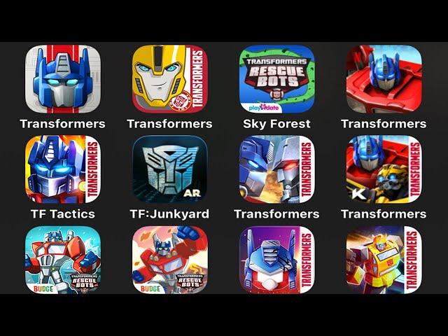 ALL TRANSFORMERS MOBILE: Forged Fight,Rescue Bots,Disaster Dash,Angry Birds,Bumblebee,Earth Wars