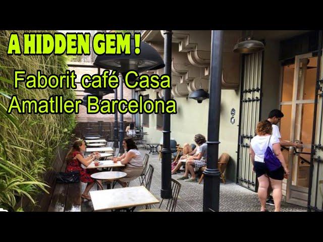 A HIDDEN GEM ‼️ FABORIT CAFE CASA AMATLLER BARCELONA.