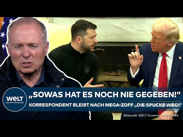 EKLAT IM WEISSEN HAUS: Vance und Trump attackieren Selenskyj! Korrespondent: "Sowas gab's noch nie!"