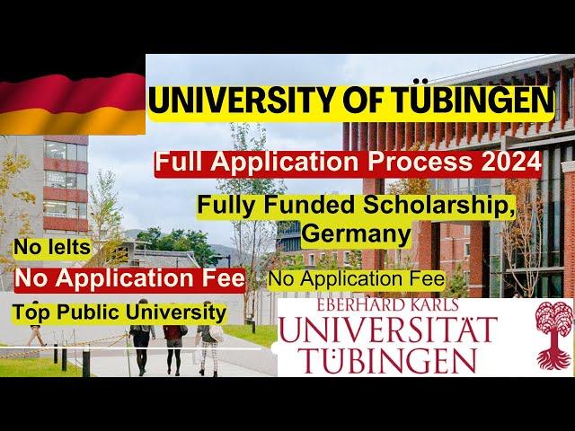  How to Apply at University of Tübingen, Germany | Free Application, No English Test, Scholarships