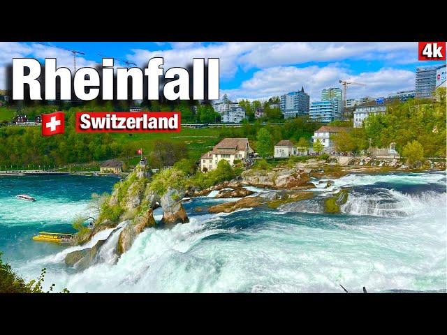 Rheinfall Switzerland 4K , Europe’s largest waterfall ! Swiss View