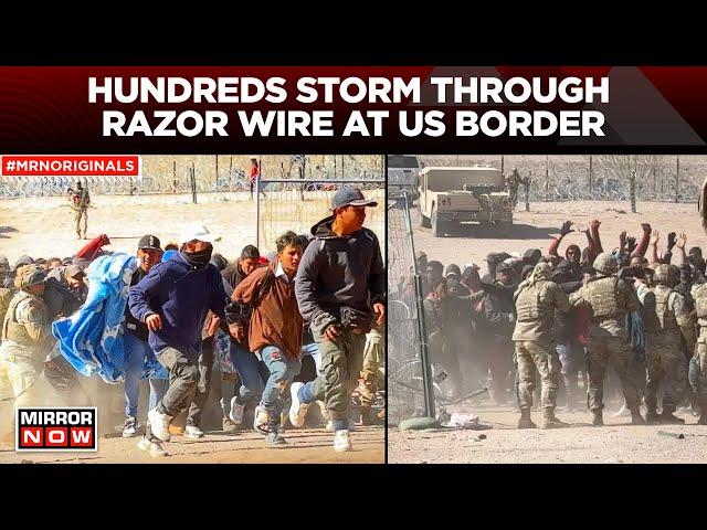 US Texas Border Breach | Hundreds of Migrants Break El Paso Border’s Barriers, Pushed Guards