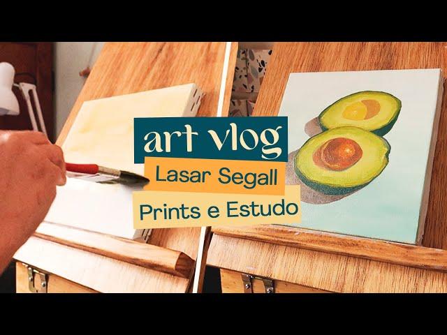 ART VLOG | Estudo de pintura a óleo, Museu Lasar Segall e Prints Novos