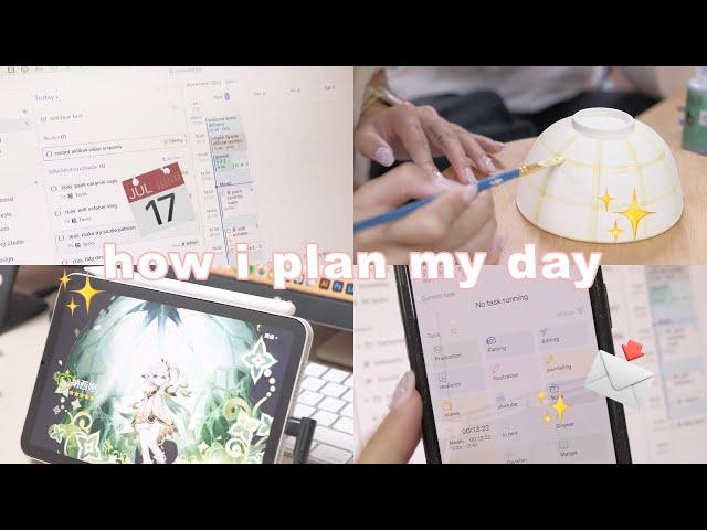 (vlog) how i plan my day a REALISTIC daily planning routine