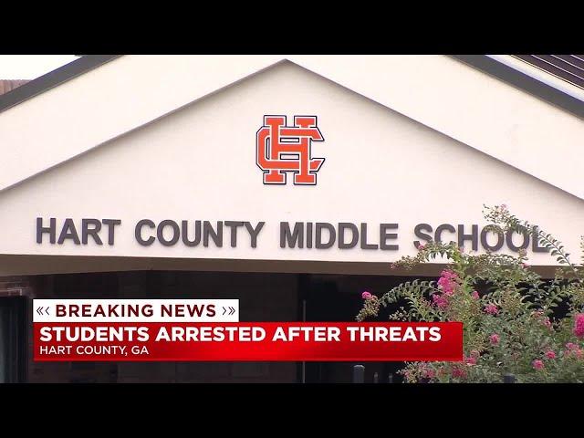 Students arrested after threats