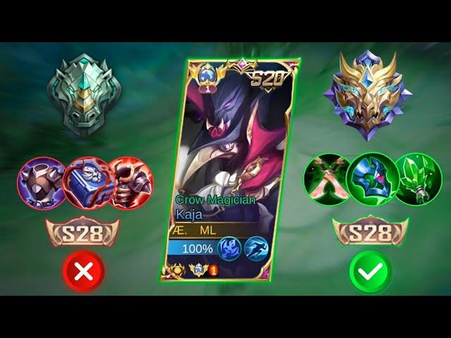 KAJA NEW SEASON 28 META DAMAGE HACK BUILD ‼️