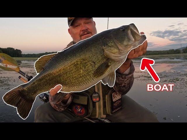 Fishing for GIANT BASS Where Others CAN’T (or WON’T)