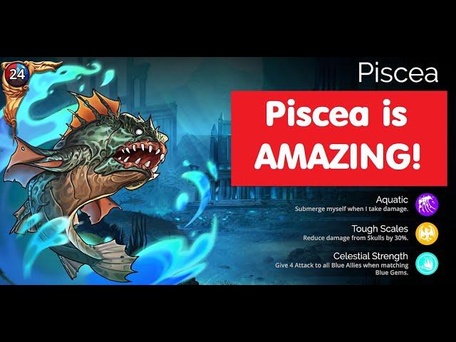 Gems of War Piscea is AMAZING! Best Mythic teams guide and strategy!