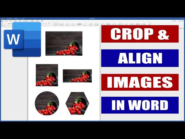 How to Crop and Align Images in Word | Microsoft Word Tutorials