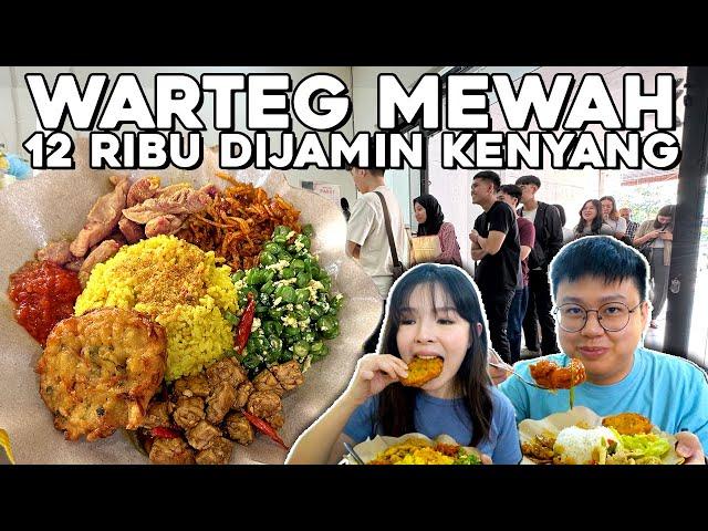 WARTEG MEWAH TAPI MURAH BANGET, 12.000 UDAH BISA KENYANG!!