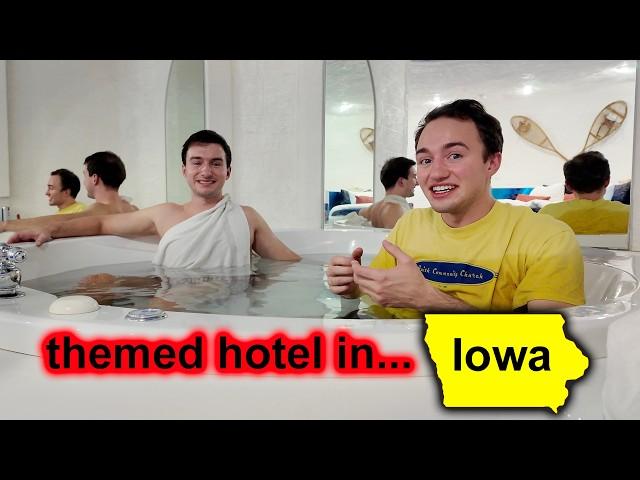 We Stayed at Random Themed Hotel in Iowa (police came..)