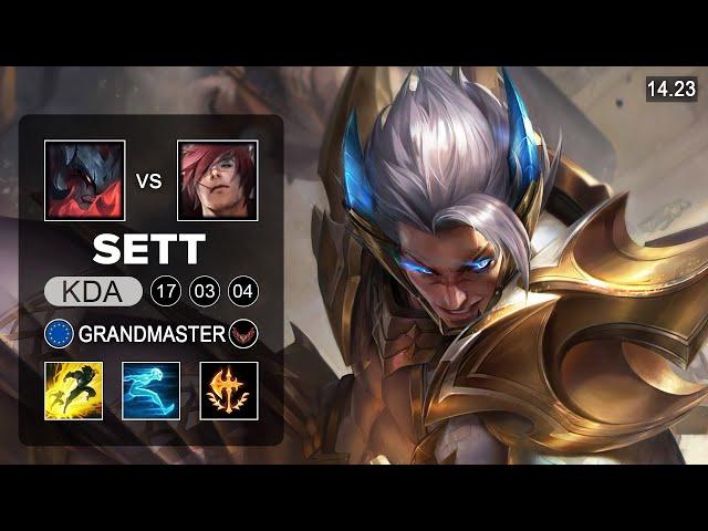 Sett vs Aatrox Top - EUW Grandmaster - Patch 14.23 Season 14