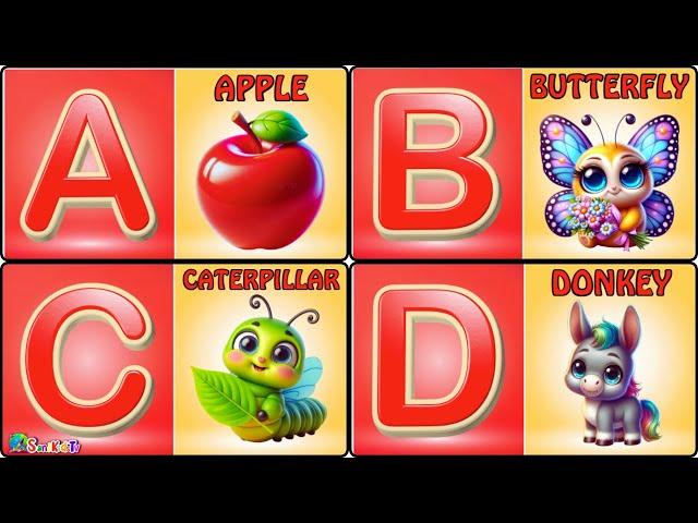 ABC Phonics Song  A For Apple  Toddlers Learning Videos  ABC Songs | Nursery Rhymes & Kids Songs