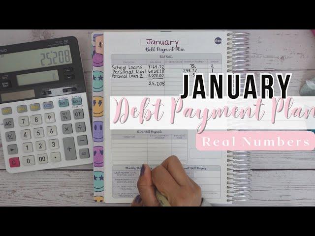 Create A Debt Payment Plan With Me |January Debt Confession