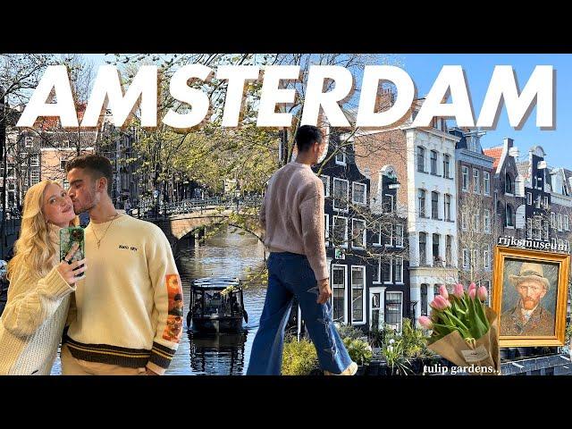 AMSTERDAM VLOG | Exploring the Nine Streets, Keukenhof Tulip Gardens & Yummy Food!!