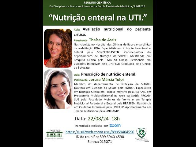 Nutrição enteral na UTI