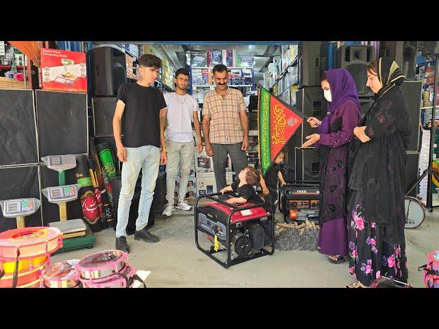 Narges celebrated Muharram by buying an electric device in the mountain hut