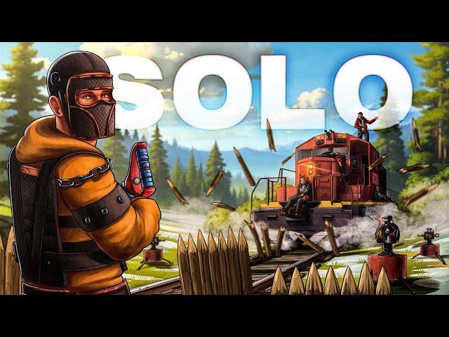 CLAIMING a 3 way TRAIN INTERSECTION next to CLANS on wipe day - Rust Solo (Movie)
