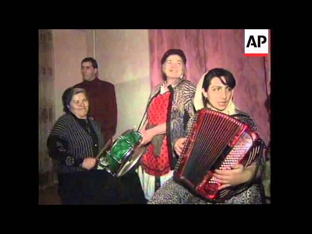 Chechnya - Chechens celebrate Maskhadov victory