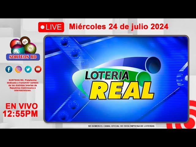 Lotería Real EN VIVO  | Miércoles 24 de julio 2024 – 12:55 PM