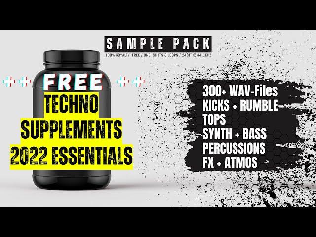 *FREE* Sample Pack 2022 Techno Essentials - Techno Supplements | 300+ files (one-shots + loops)