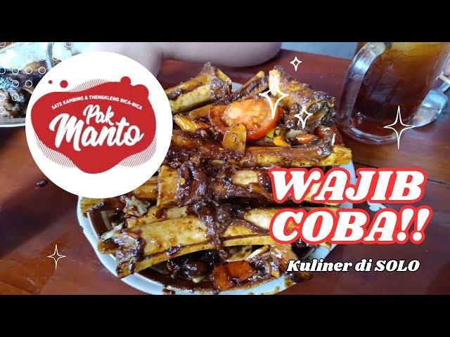 Wajib Coba‼️Sate Kambing PAK MANTO SOLO 