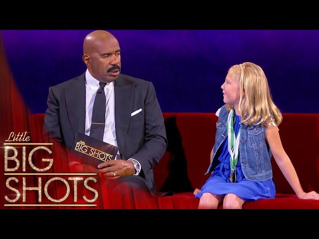 Steve Harvey Meets 9-Year-Old Animal Calling Champion Lilly Wilker!