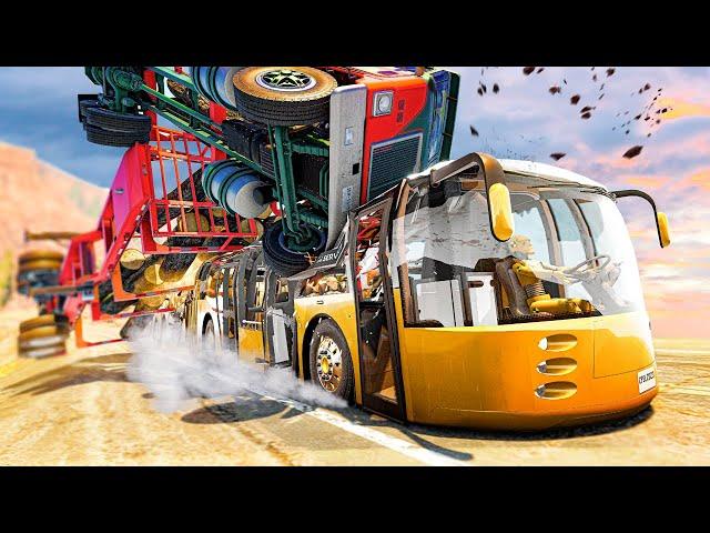 Bus and Car Crashes #01 | BeamNG.Drive