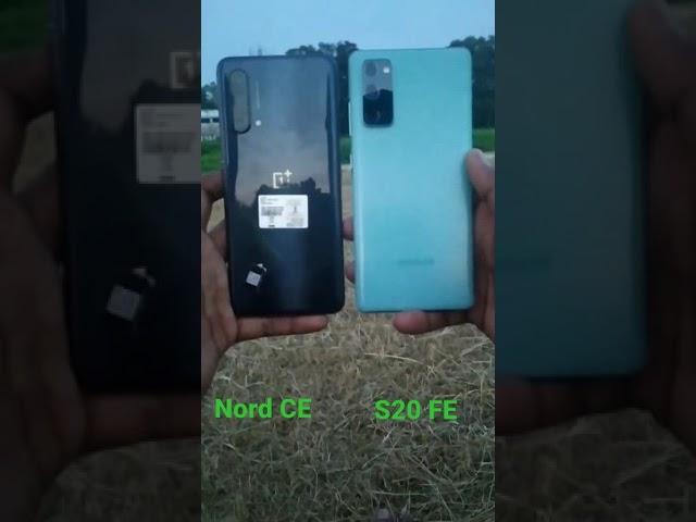 OnePlus Nord CE vs Samsung Galaxy S20 FE  #shorts  # ytshorts  #CameraTest