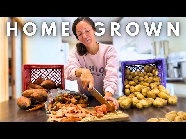 How We Use ALL of the Food We Grow on Our Homestead (weekly meal prep)