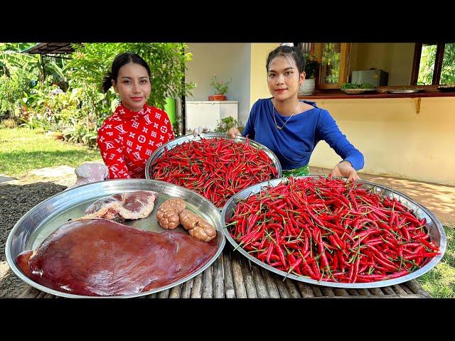 How to cook yummy food stir-fry with chili recipe - Amazing cooking